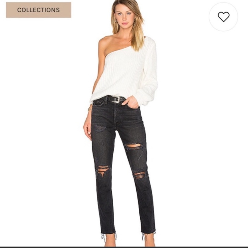 Grlfrnd “Karolina” jeans in washed black